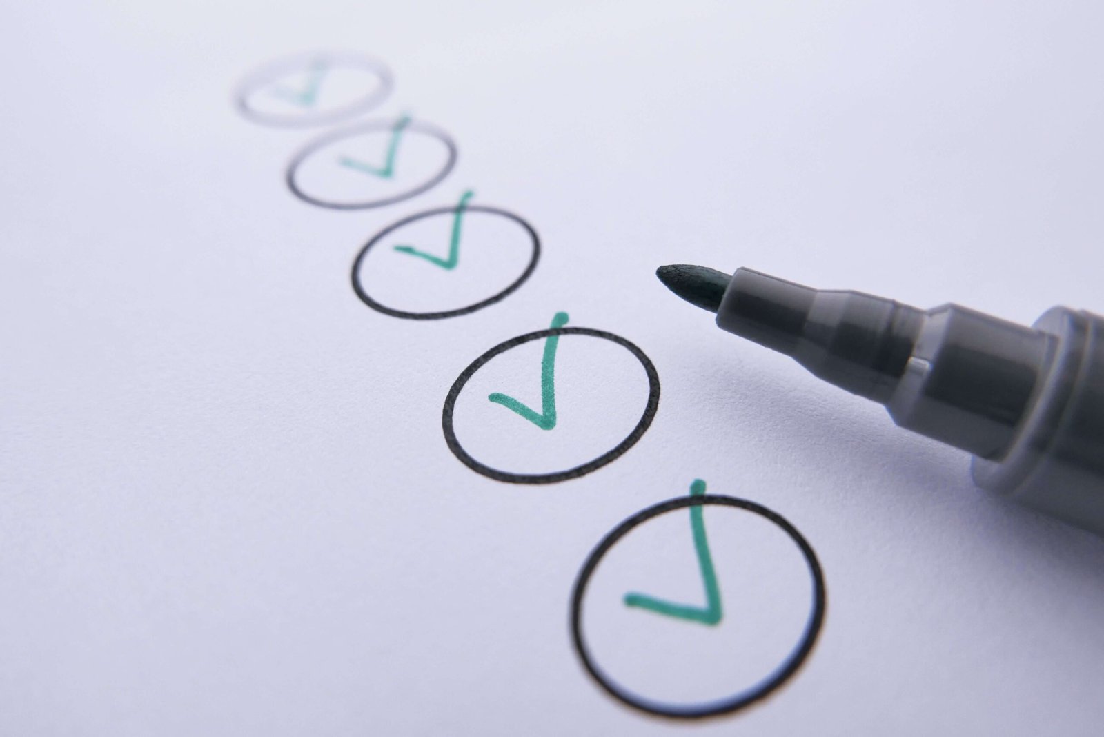 Checkmarks highlighting compliance checks