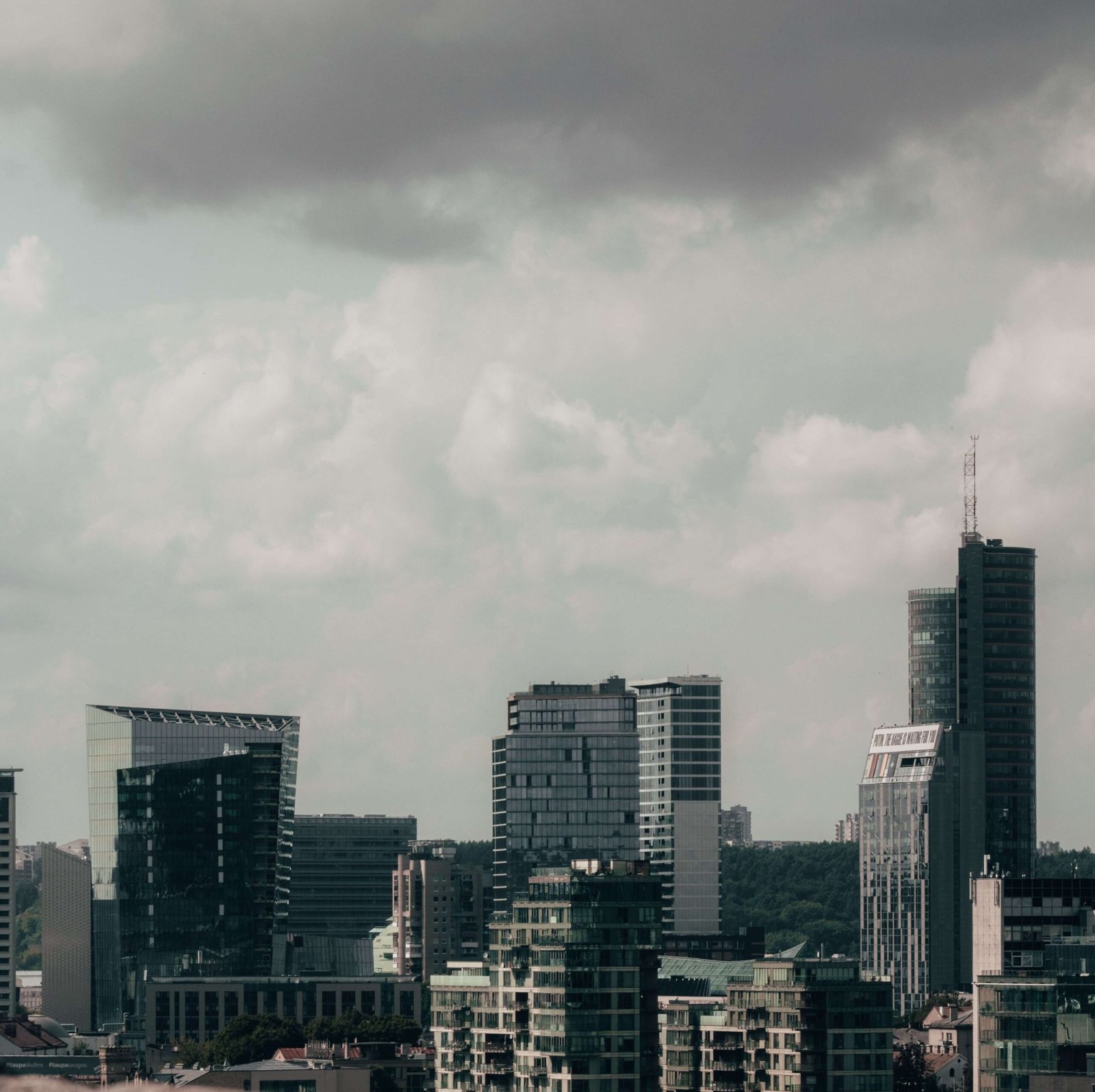 Skyline of Vilnius downtown, home of Robur Systems